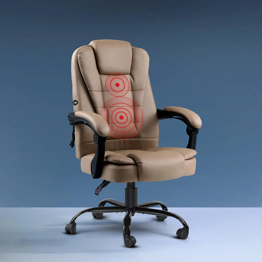 Massage Office Chair PU Leather Recliner Computer Gaming