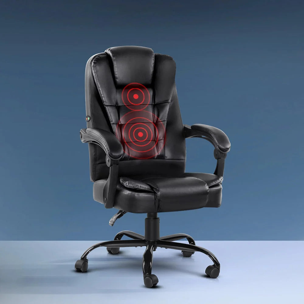 Massage Office Chair PU Leather Recliner Computer Gaming
