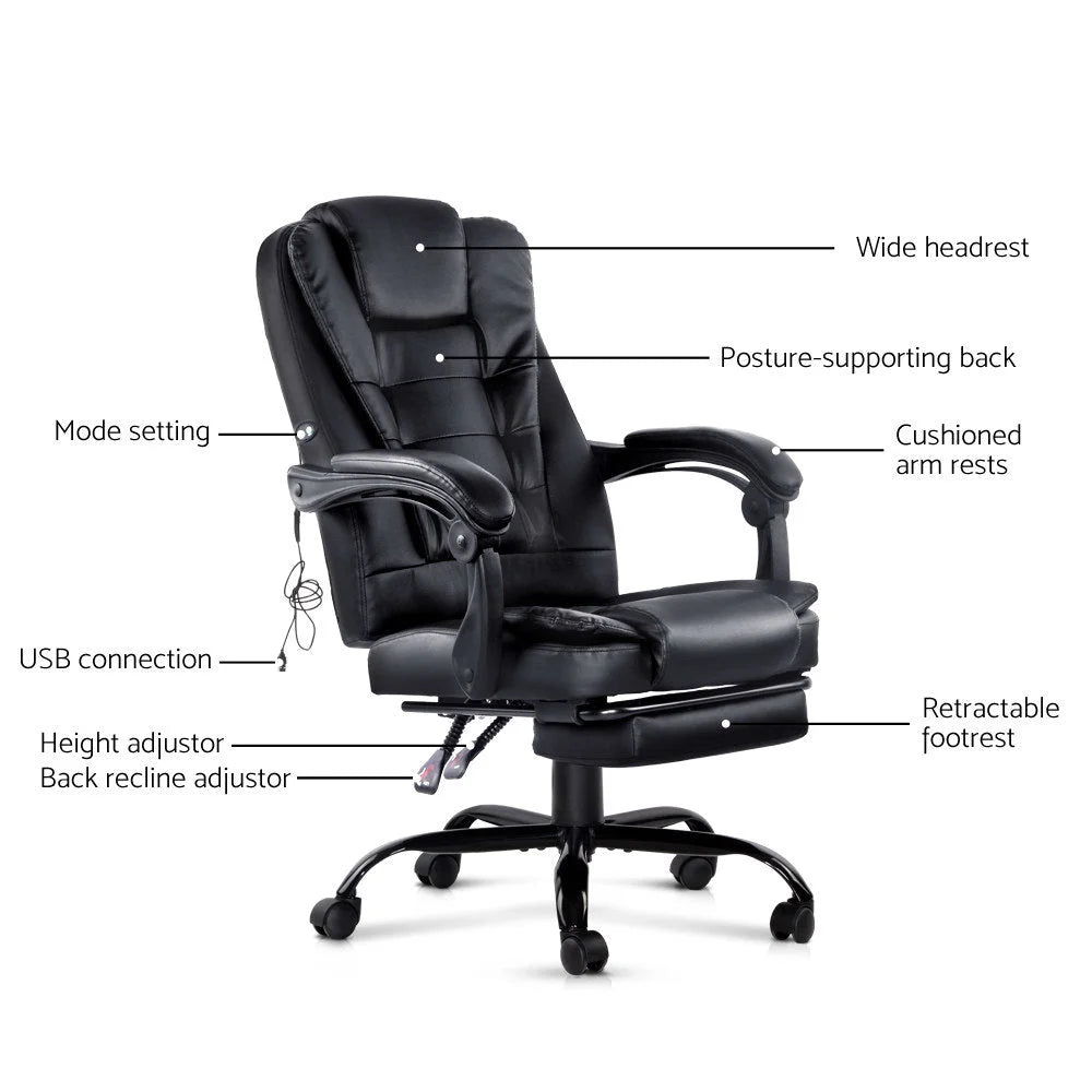 Massage Office Chair Recliner Computer Gaming Seat
