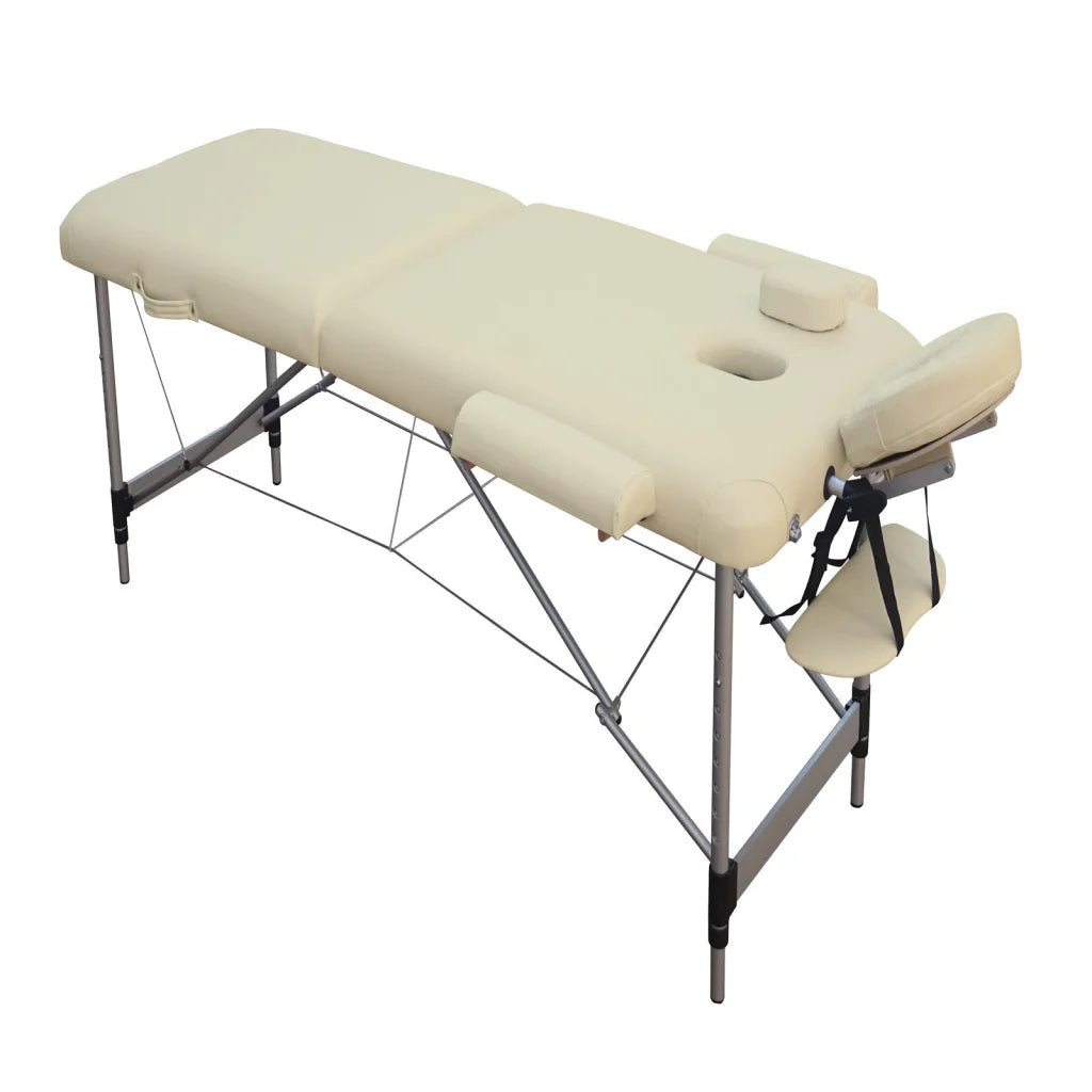 Massage Table 2-Fold Portable Aluminium Massage Bed