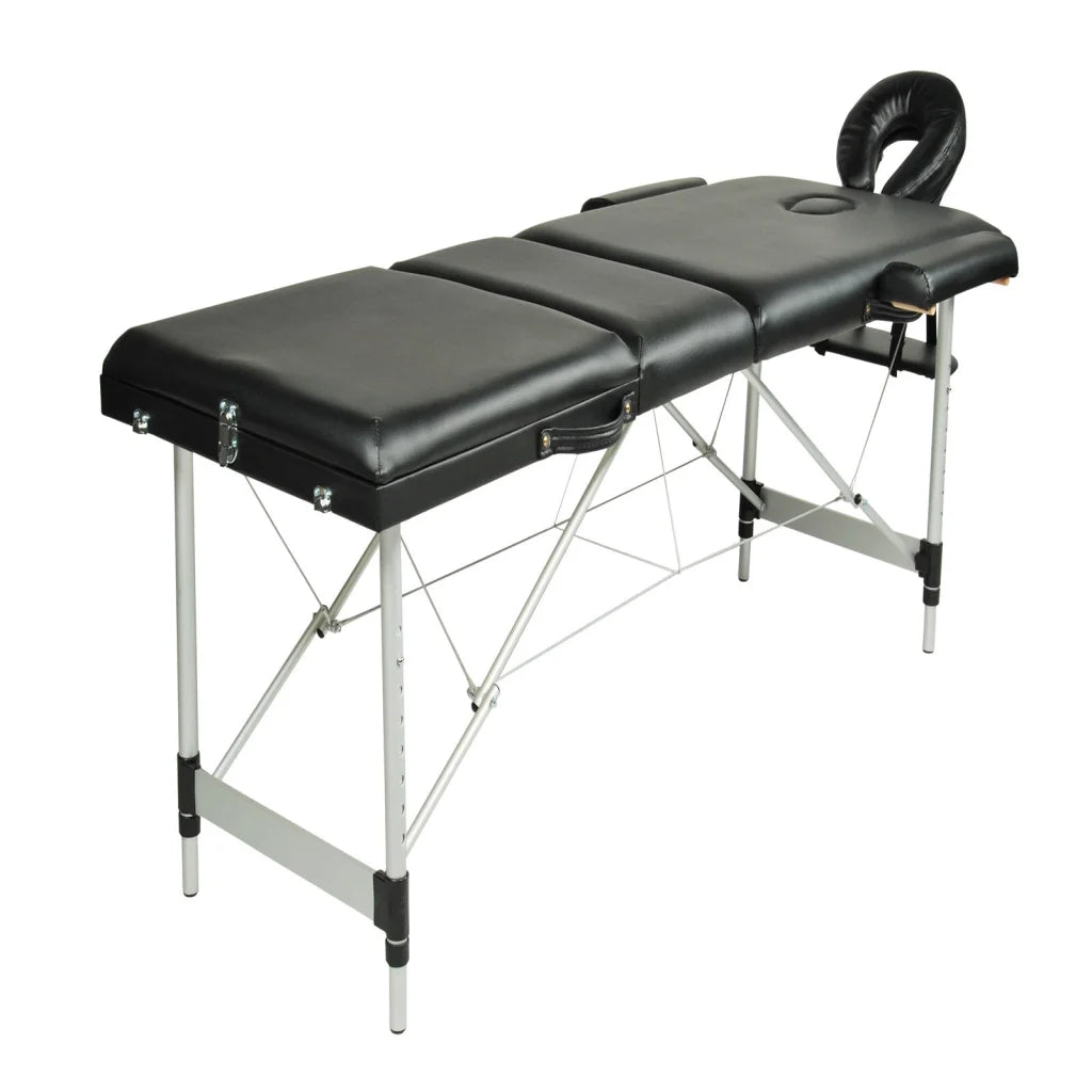 Massage Table 3-Fold Portable Aluminium Massage Bed