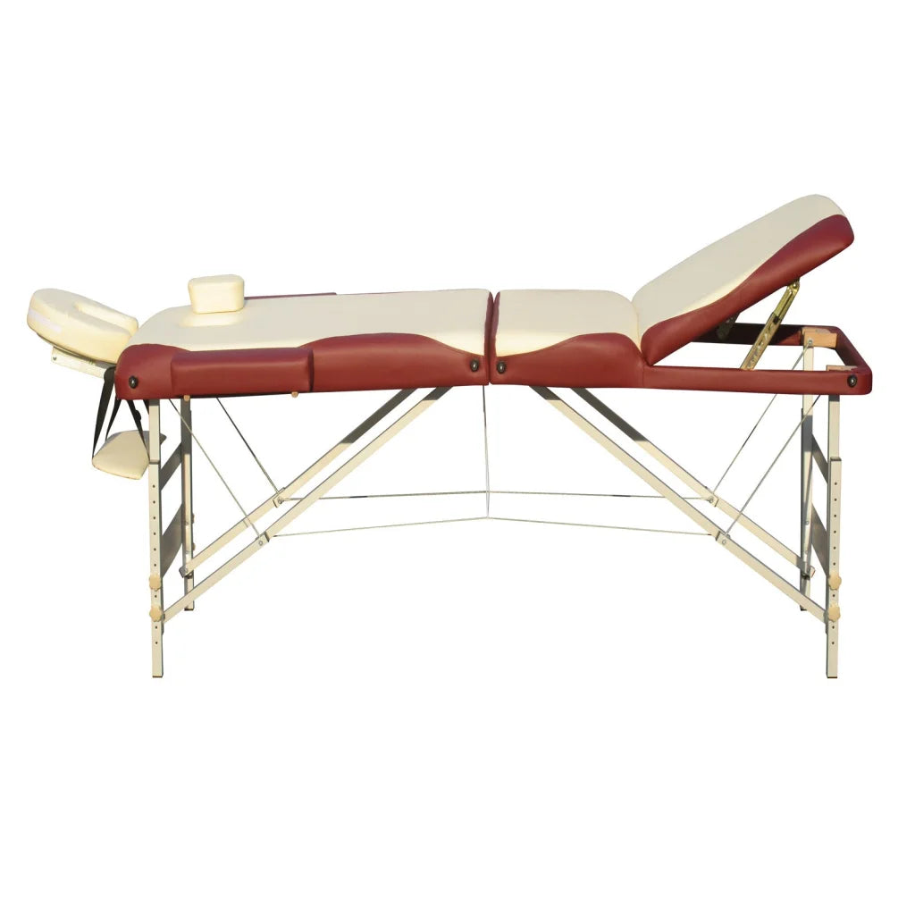 Massage Table 3-Fold Portable Aluminium Massage Bed