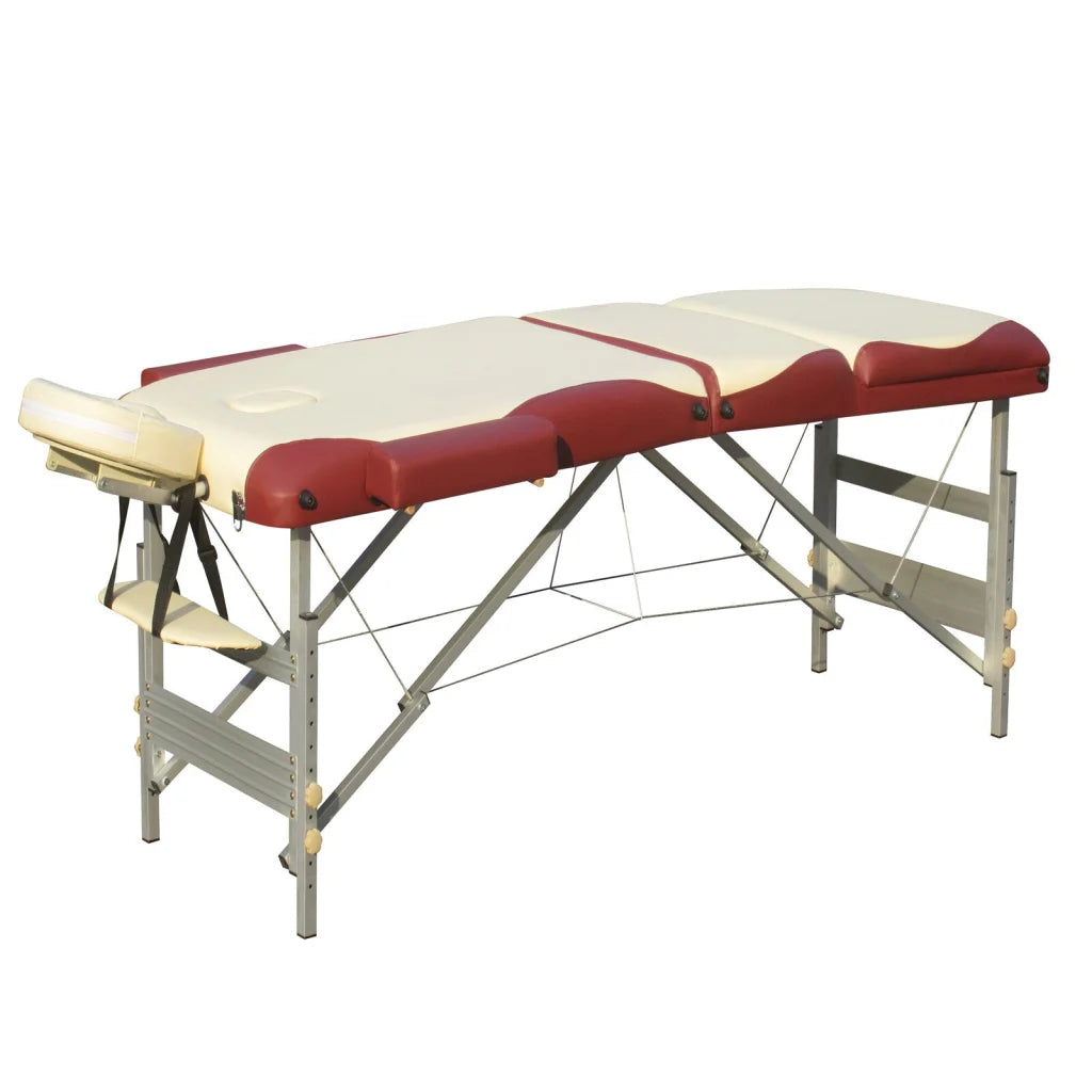 Massage Table 3-Fold Portable Aluminium Massage Bed
