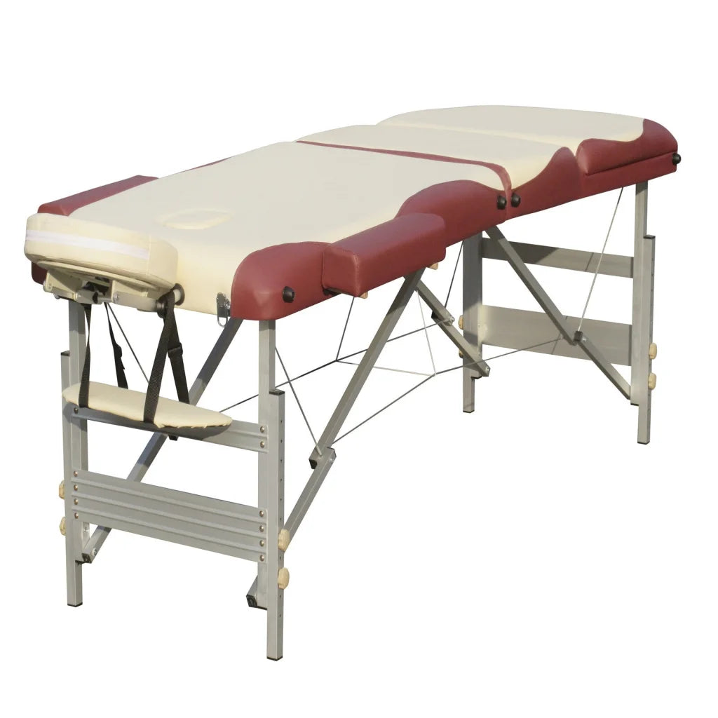 Massage Table 3-Fold Portable Aluminium Massage Bed