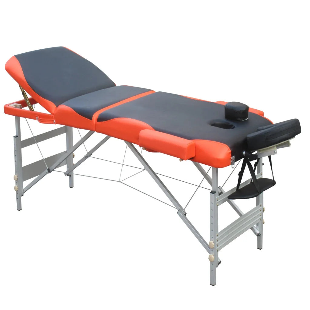 Massage Table 3-Fold Portable Aluminium Massage Bed