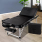 Massage Table 3-Fold Portable Aluminium - Black - Massage