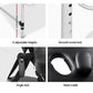 Massage Table 3-Fold Portable Aluminium - Black - Massage