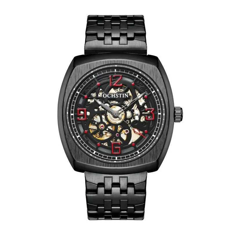 Masterpiece Mechanical Men Watch with Steel Band - Silver
