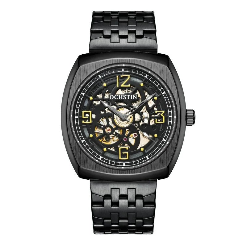 Masterpiece Mechanical Men Watch with Steel Band - Silver