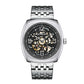 Masterpiece Mechanical Men Watch with Steel Band - Silver