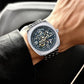 Masterpiece Mechanical Men Watch with Steel Band - Silver