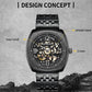 Masterpiece Mechanical Men Watch with Steel Band - Silver