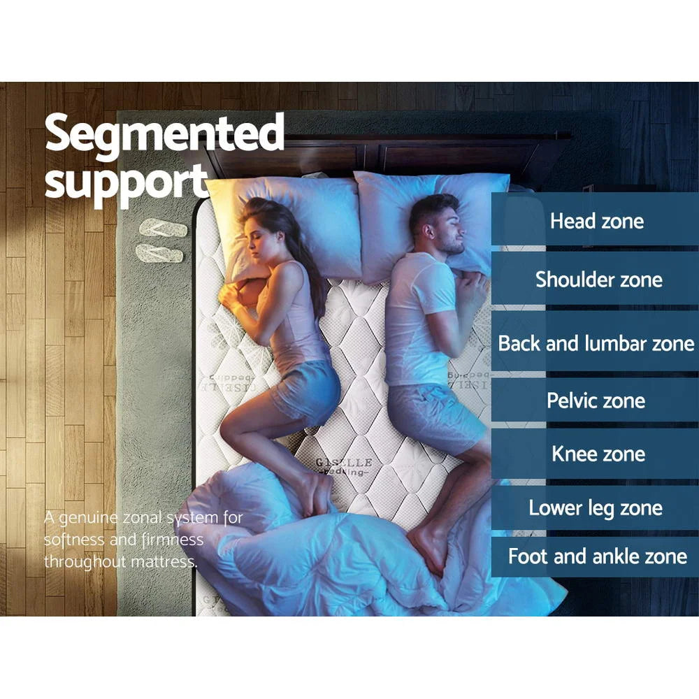 Mattress 28cm Super Firm King Single - Bedding