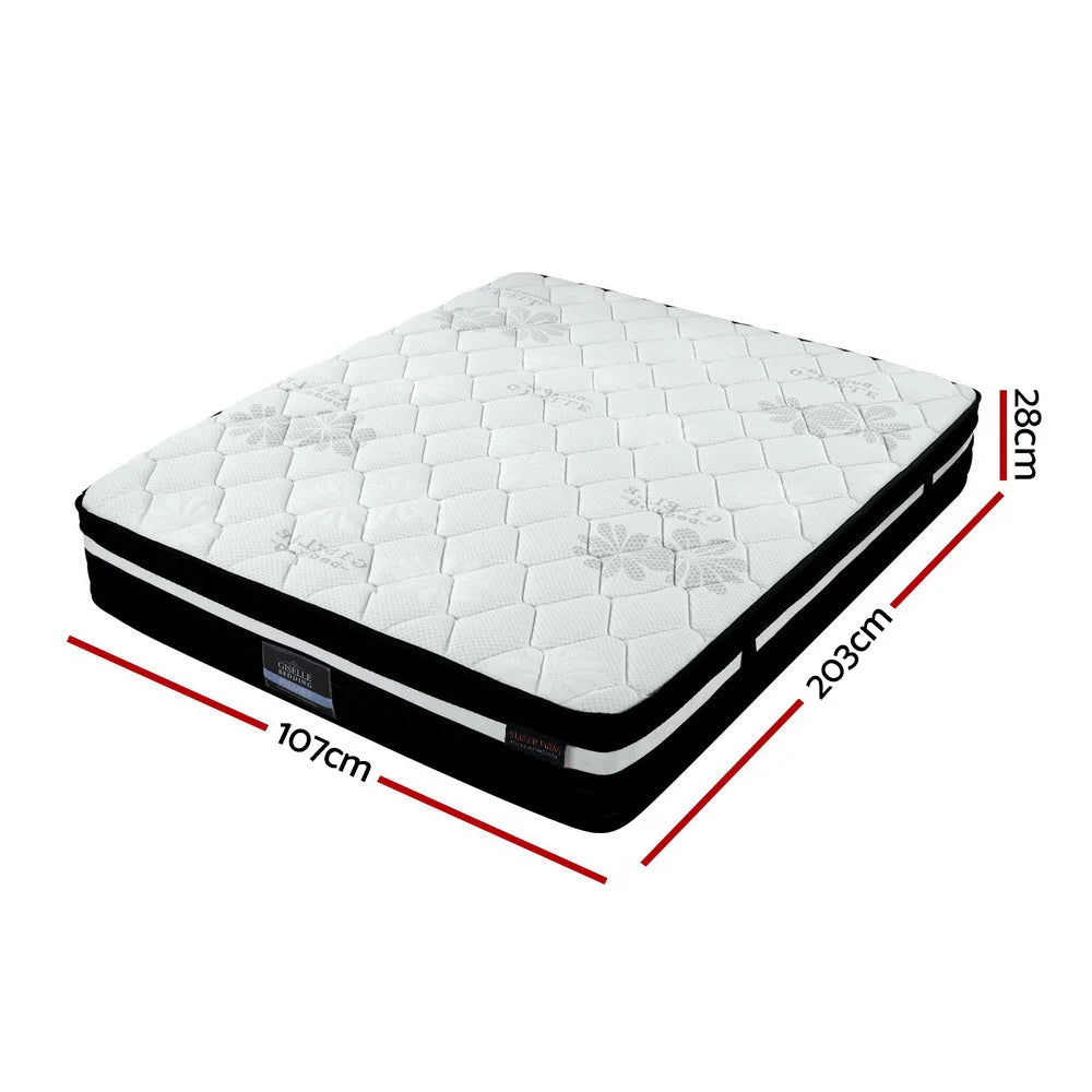 Mattress 28cm Super Firm King Single - Bedding