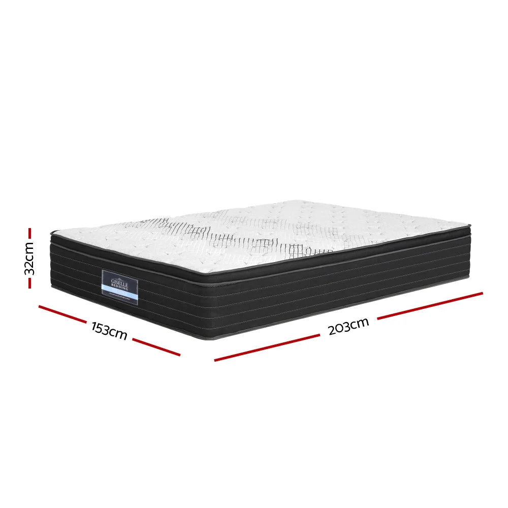 Pocket spring mattress in foam 32cm with product-specific shape