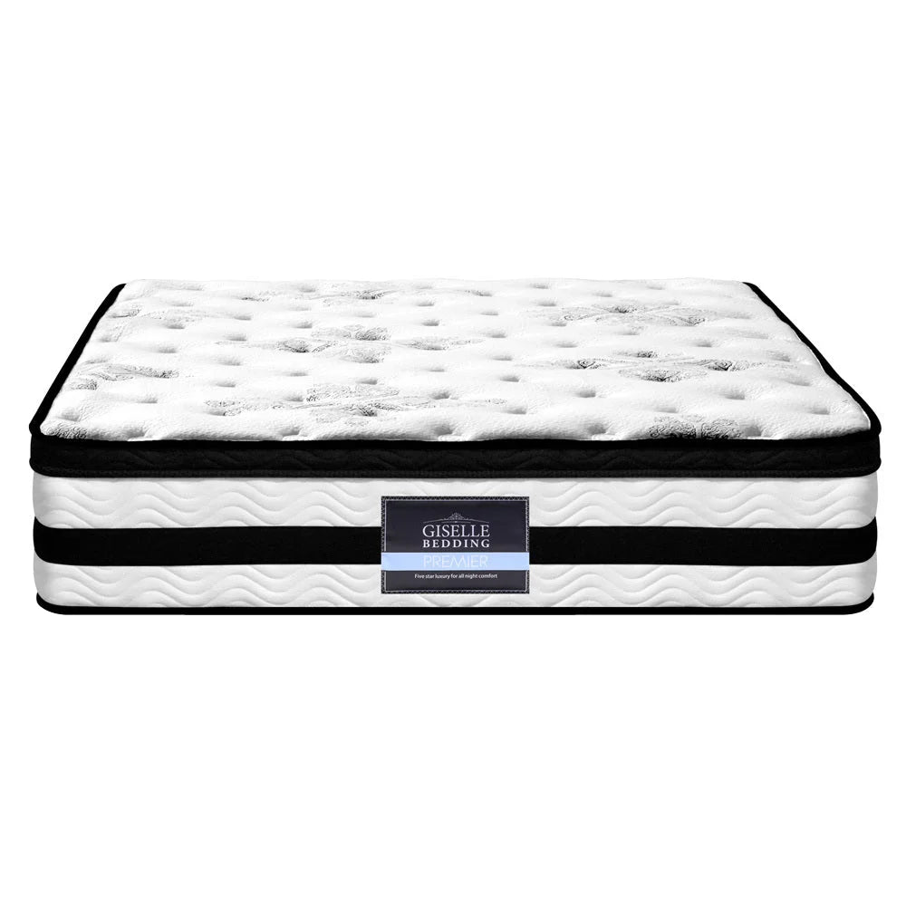 Mattress Bedding Euro Top 34cm Pocket Spring - Super King