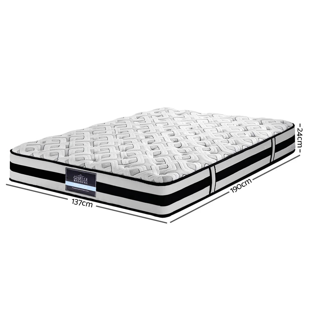 Mattress Bedding Rumba Tight Top Pocket Spring 24cm Thick