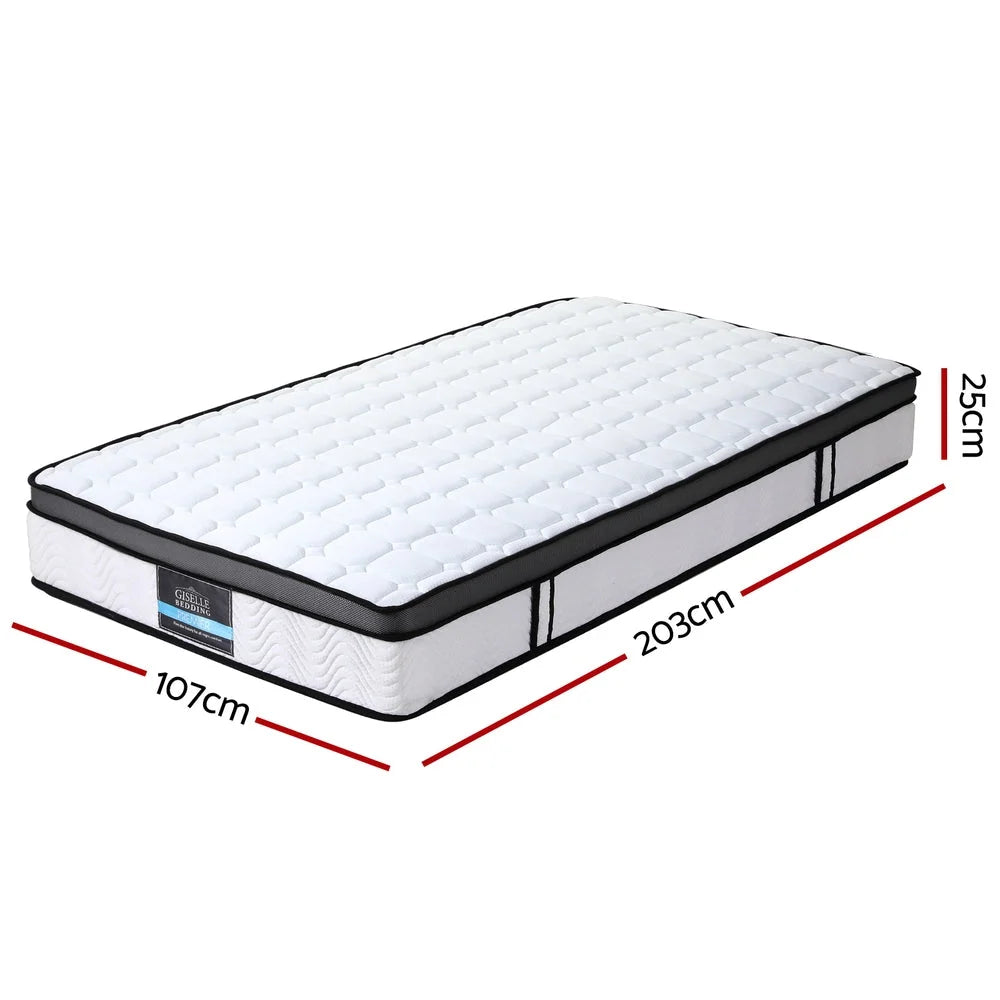 25cm mattress in a room setting