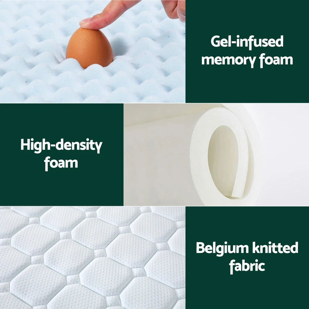 25cm mattress with quilted top surface