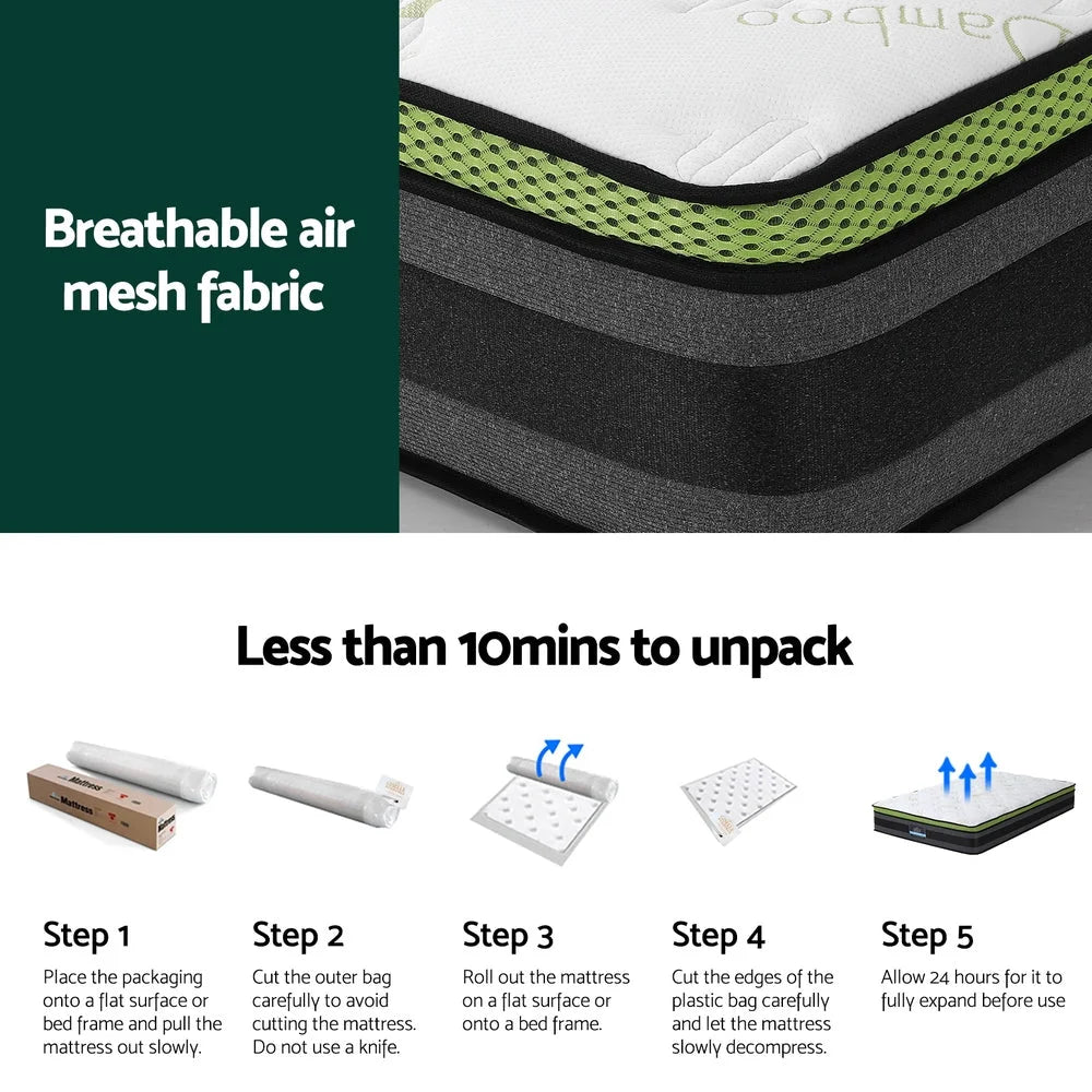 Single cool gel mattress