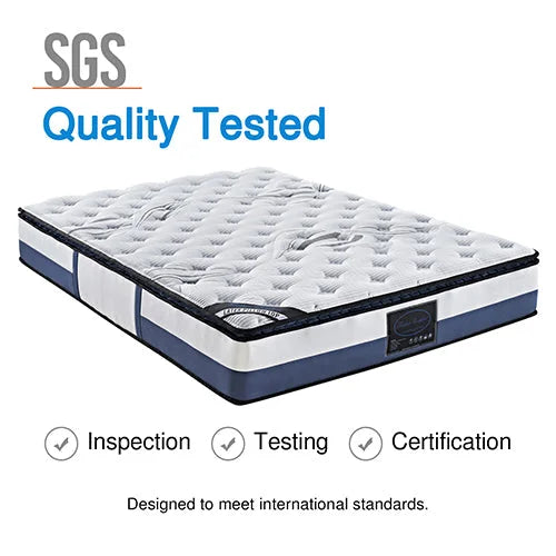 Mattress Single Size Latex Pillow Top Pocket Spring Foam