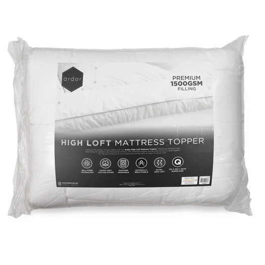 Mattress Topper 1500GSM Ball Fibre - QUEEN - Furniture