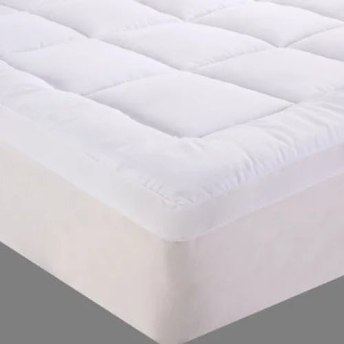 Mattress Topper Bamboo Cotton Fitted Double - Furniture