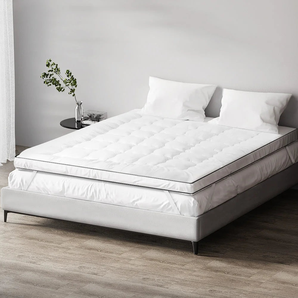 Mattress with topper bedding pillowtop double