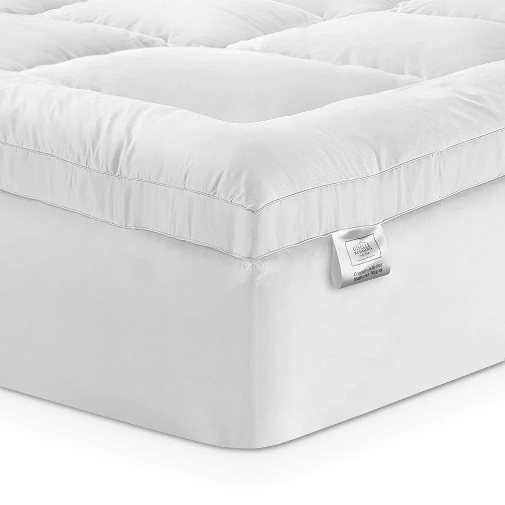 Mattress Topper Double Bamboo Fibre Pillowtop Protector