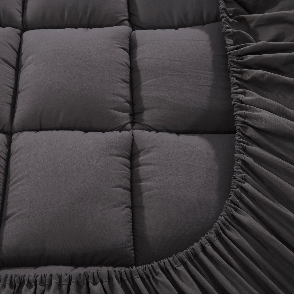 Mattress Topper Double Pillowtop 1000GSM Charcoal