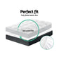 Mattress with topper double pillowtop microfibre filling
