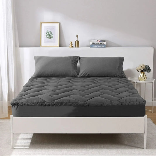 Mattress Topper Ramesses 1000GSM Charcoal - Double