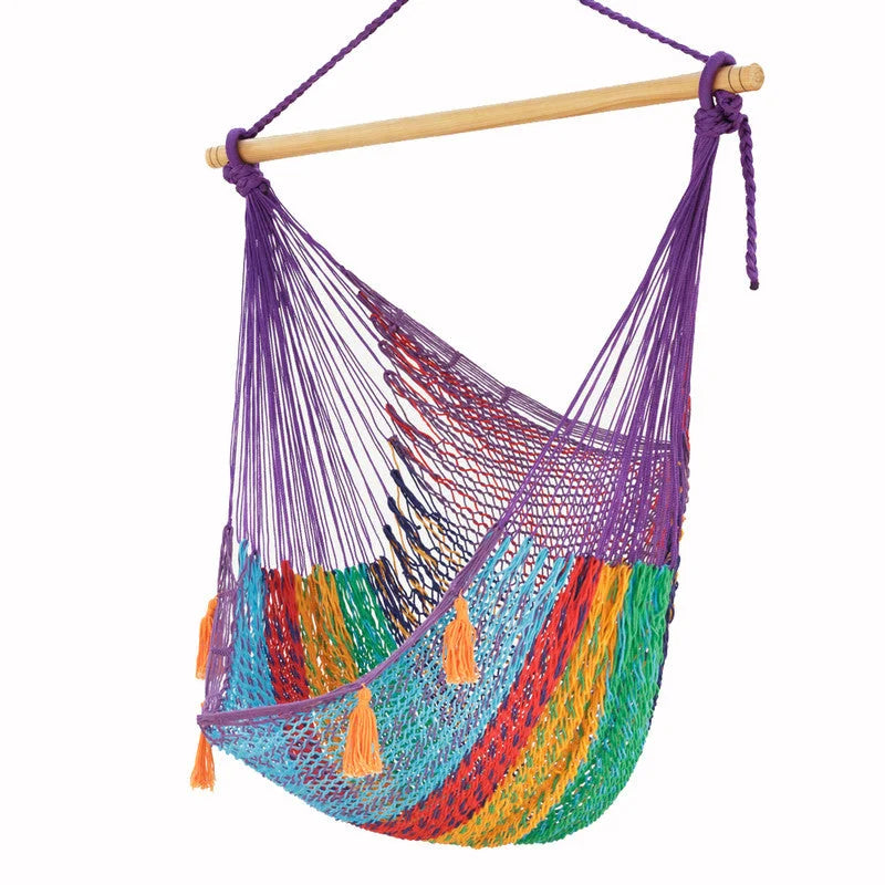Mayan Legacy Extra Large Outdoor Cotton Mexican Hammock