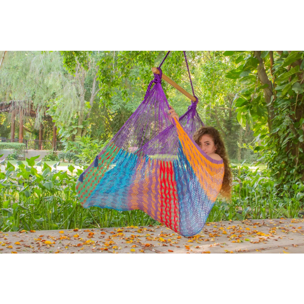 Mayan Legacy Extra Large Outdoor Cotton Mexican Hammock