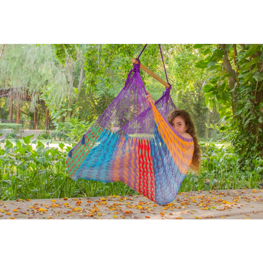 Mayan Legacy Extra Large Outdoor Cotton Mexican Hammock