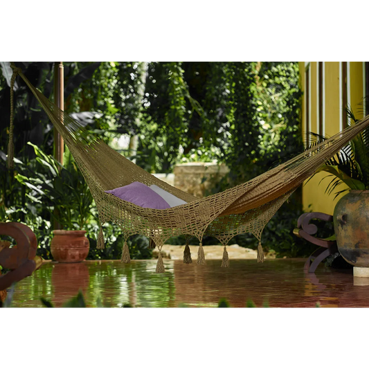 Mayan Legacy Hammock Outdoor Undercover Cotton with Hand