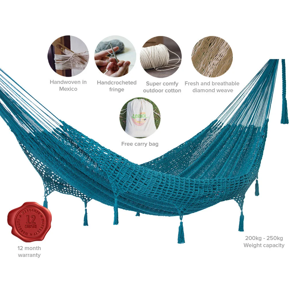 Mayan Legacy Hammock Outdoor Undercover Cotton with Hand