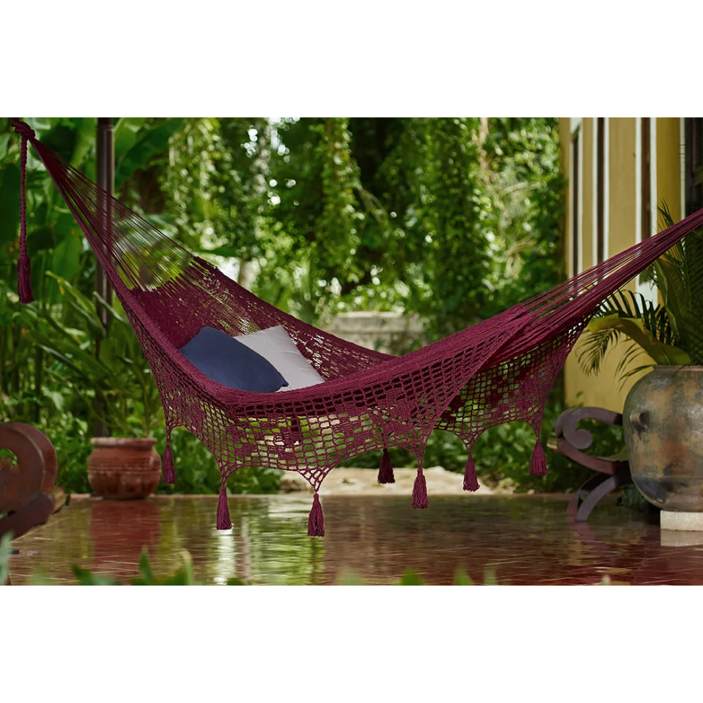 Mayan Legacy Hammock Outdoor Undercover Cotton with Hand