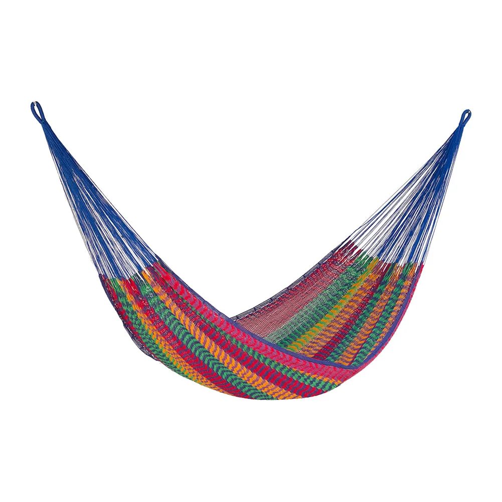 Mayan Legacy King Size Outdoor Cotton Mexican Hammock
