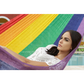 Mayan Legacy Single Size Cotton Mexican Hammock in Rainbow
