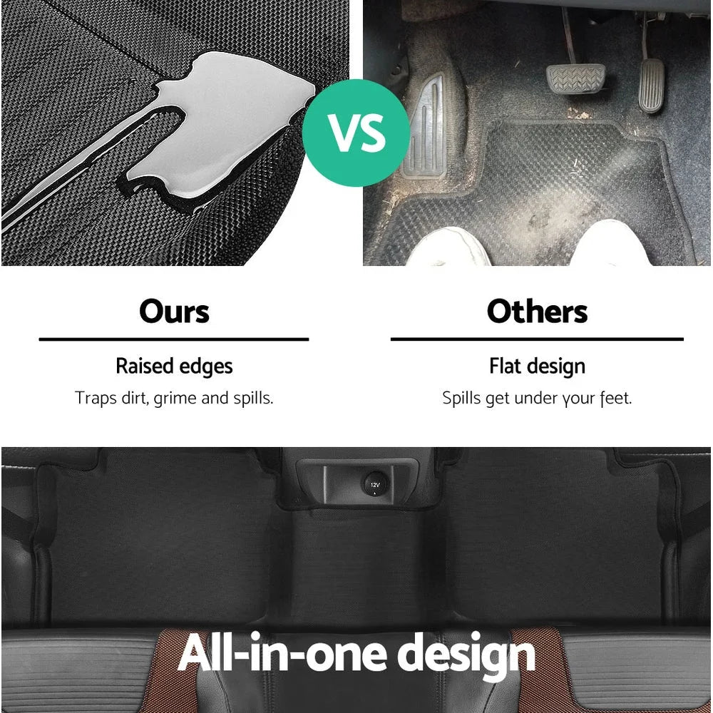 Mazda BT50 Car Floor Mats Dual Crew Cab 2012 - 2018 3D