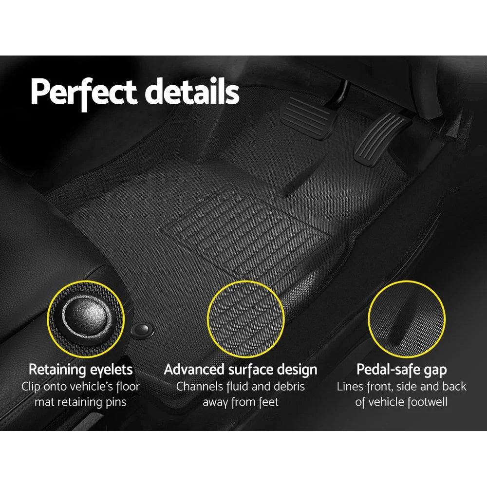 Mazda BT50 Car Floor Mats Dual Crew Cab 2012 - 2018 3D