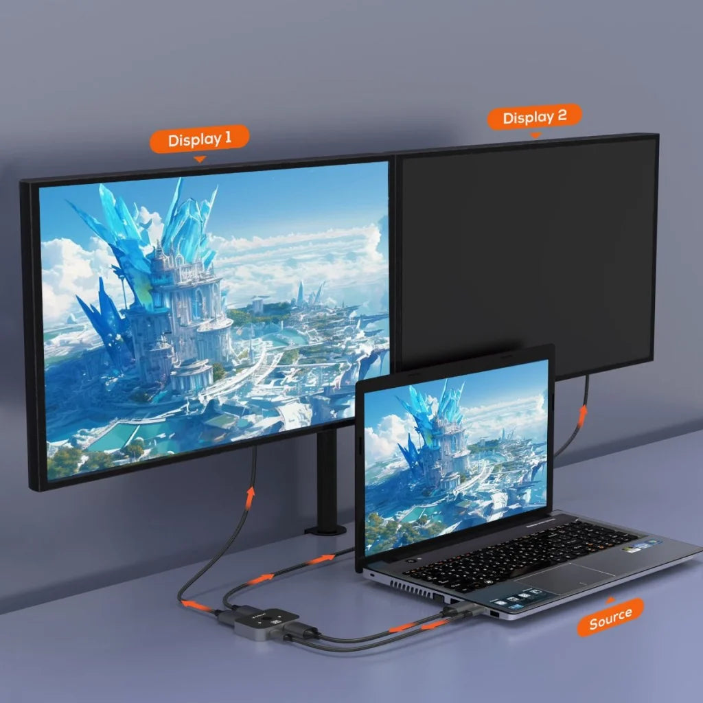 mbeat 8K Bi-Directional HDMI 2.1 Switch - 2 In 1 Out / 1