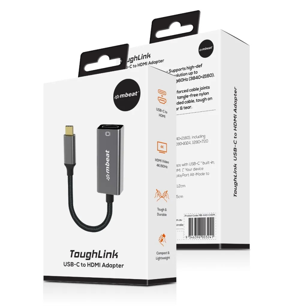 Mbeat Elite USB C to HDMI Adapter Space