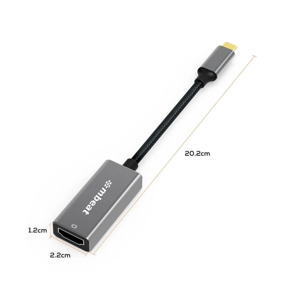 mbeat Elite USB-C to HDMI Adapter - Space Grey - Appliances
