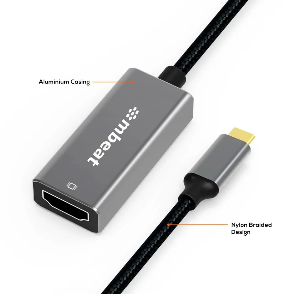 mbeat Elite USB-C to HDMI Adapter - Space Grey - Appliances