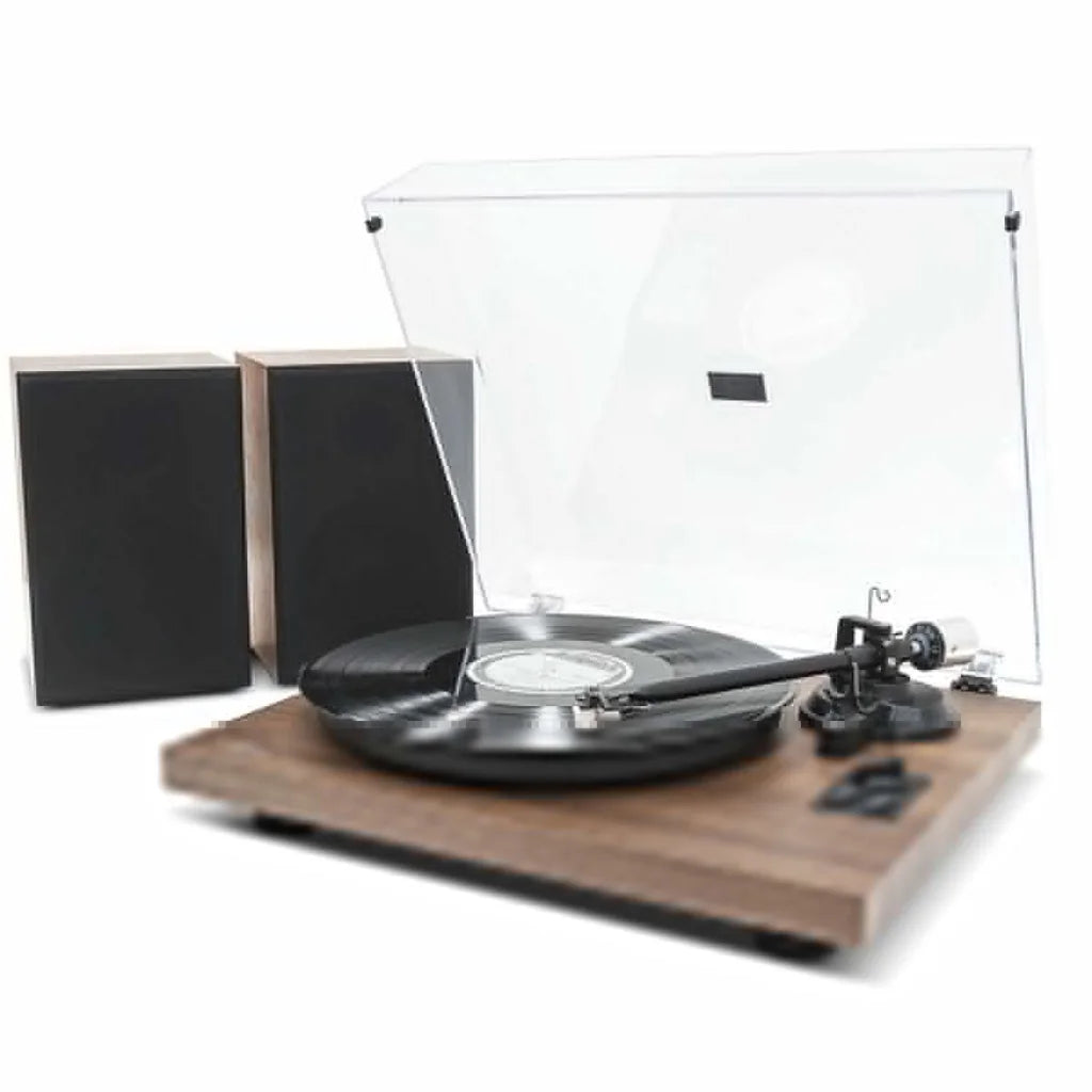 mbeat Hi-Fi Turntable with Bookshelf Speakers and Bluetooth