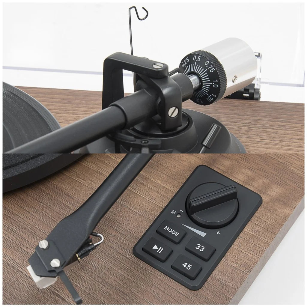 mbeat Hi-Fi Turntable with Bookshelf Speakers and Bluetooth