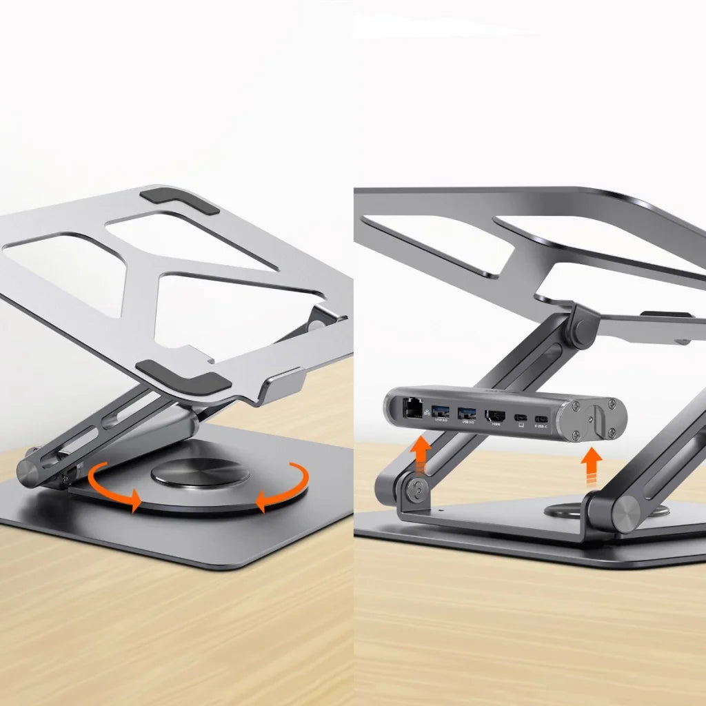 mbeat Stage S12 Rotating Laptop Stand with USB-C Docking