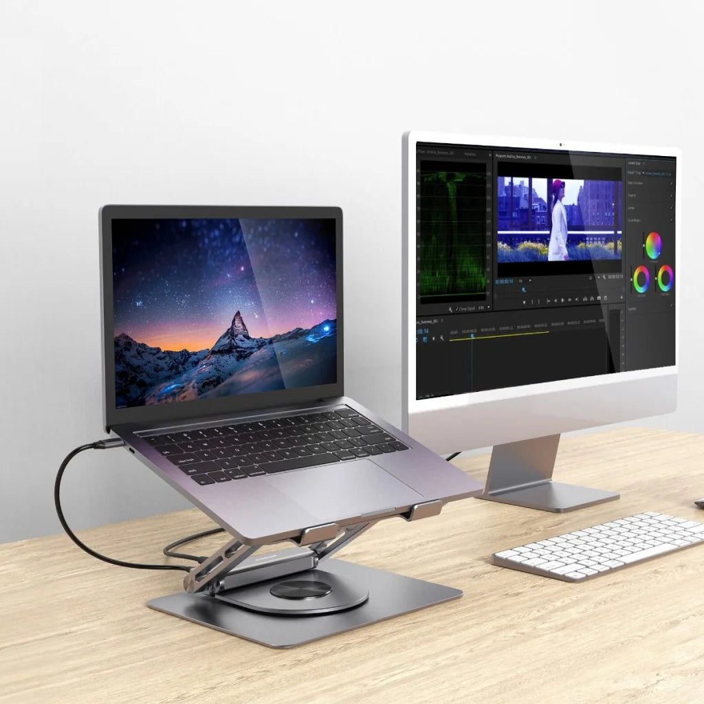 mbeat Stage S12 Rotating Laptop Stand with USB-C Docking